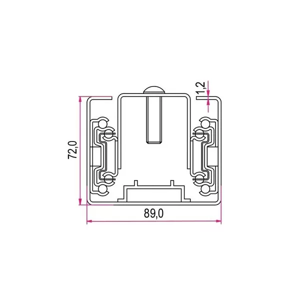 Ram Industrie GUIDA PER COLONNA CUCINA 450 MM PORTATA 120 KG Art.82450