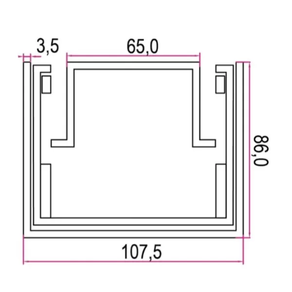 Ram Industrie GUIDA PER COLONNE CUCINA 500 MM PORTATA 200 KG - Art. 81500