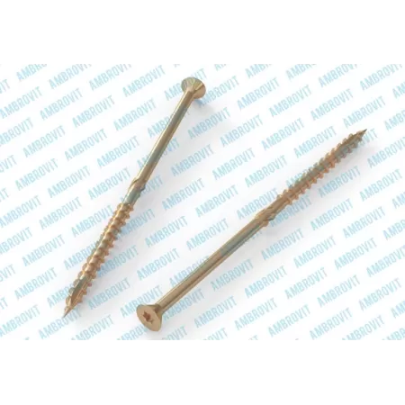 Ambrovit VITI PER CARPENTERIA IN LEGNO 4,5X60/35 MM TSP TX25 AUTOPERFORANTE ZINCATE GIALLE 200 PZ - Art. 87052 4,5X60/35 TG52