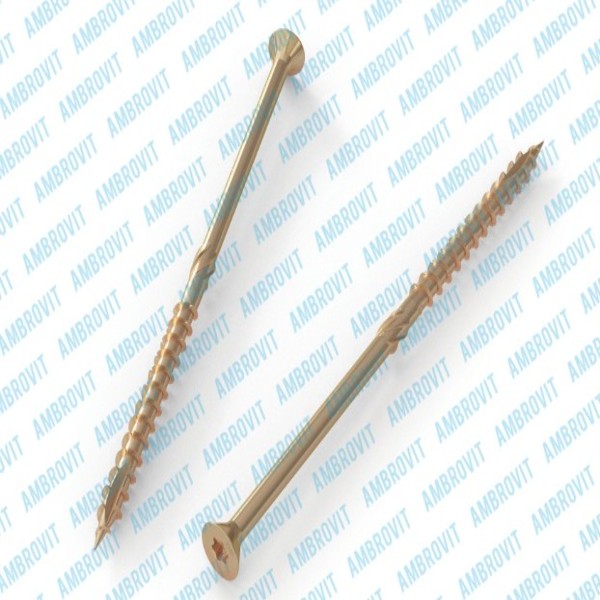 Ambrovit VITI PER CARPENTERIA IN LEGNO 4,5X60/35 MM TSP TX25 AUTOPERFORANTE ZINCATE GIALLE 200 PZ - Art. 87052 4,5X60/35 TG52