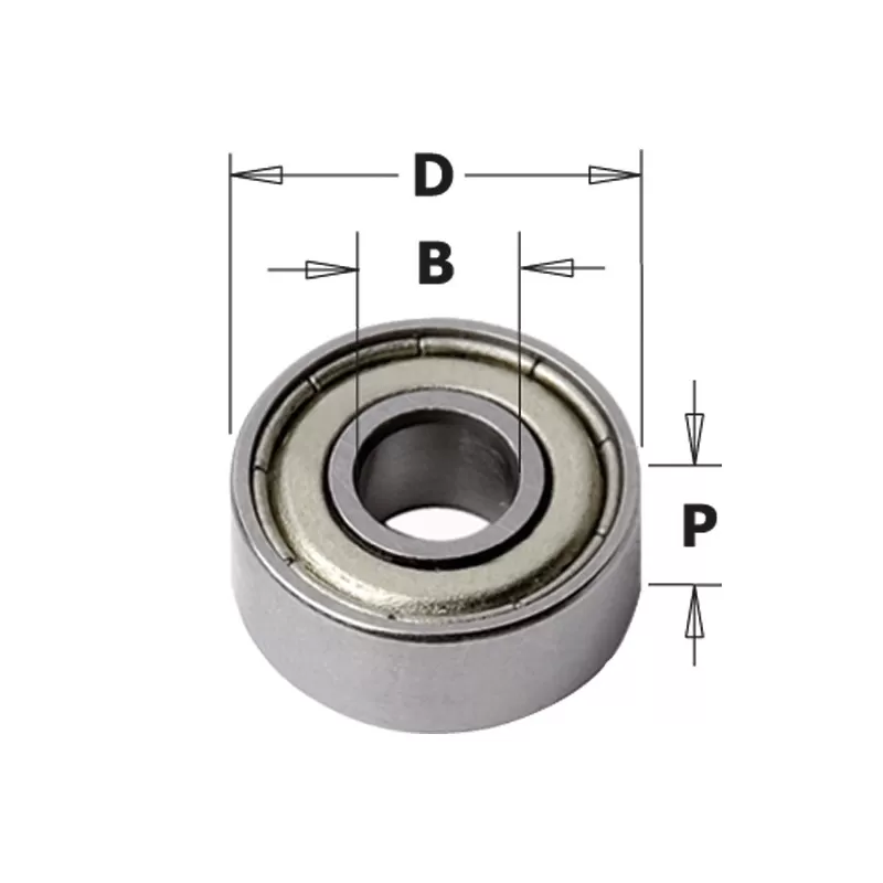 Cmt CUSCINETTO DI GUIDA D=4.76 D=12.7 SP=5* - Art. 791.003.00