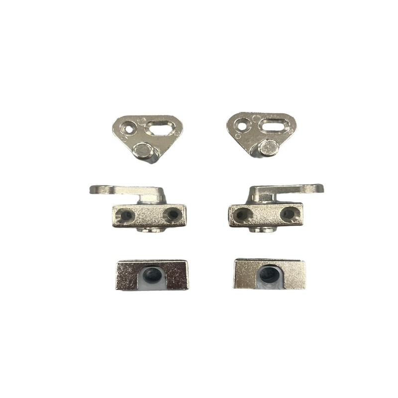 KIT ACCESSORI PER SERRATURE AD ASTE ROTANTI NICHELATE - Art. E0078 50