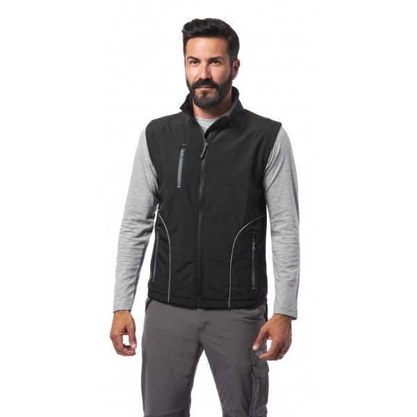 Logica Professional GILET DA LAVORO SOFTSHELL NERO TAGLIA 2XL - Art. KOALA/4-2XL