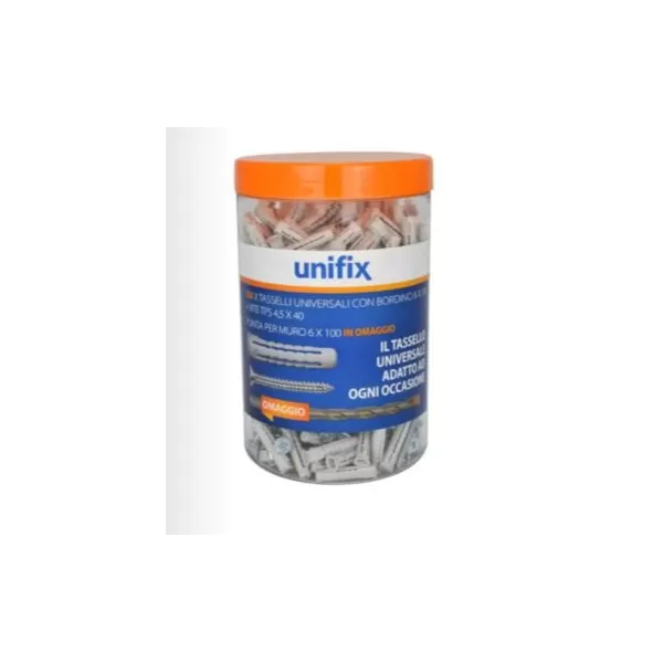 Barattolo tasselli 8x40 punta omaggio pezzi 125 umipas