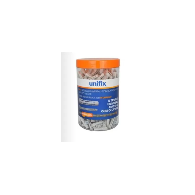 barattolo tasselli 250 pezzi 6x30 con vite 4,5x40 punta omaggio umipas