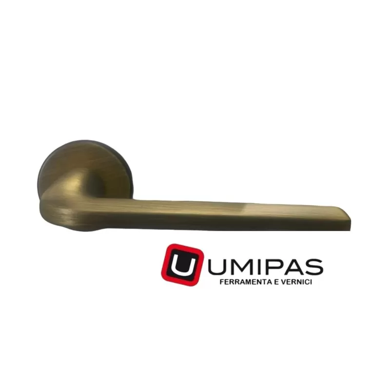 Comit MANIGLIA PER PORTA SU ROSETTA MODELLO LINEA COLORE BRONZO SATINATO OPACO - Art. LINRO02P-Z7E