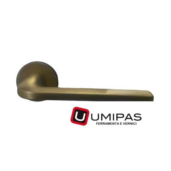 Comit MANIGLIA PER PORTA SU ROSETTA MODELLO LINEA COLORE BRONZO SATINATO OPACO - Art. LINRO02P-Z7E