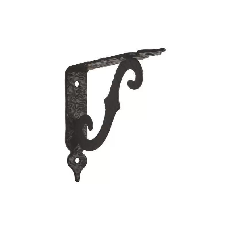  COPPIA REGGIMENSOLA BRACKET VERNICIATA NERA LUCIDA MM 150X115 S.MM 2,0 - Art. 4350311