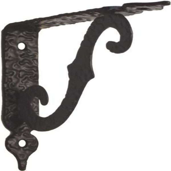  COPPIA REGGIMENSOLA BRACKET VERNICIATA NERA LUCIDA MM 150X115 S.MM 2,0 - Art. 4350311