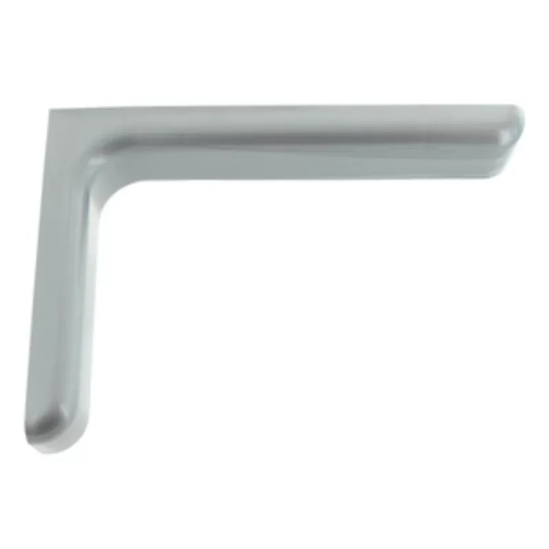 COPPIA REGGIMENSOLA IN ACCIAIO CON COPERTURA IN PLASTICA COLORE RAL 9006 CM 24 Art.93947