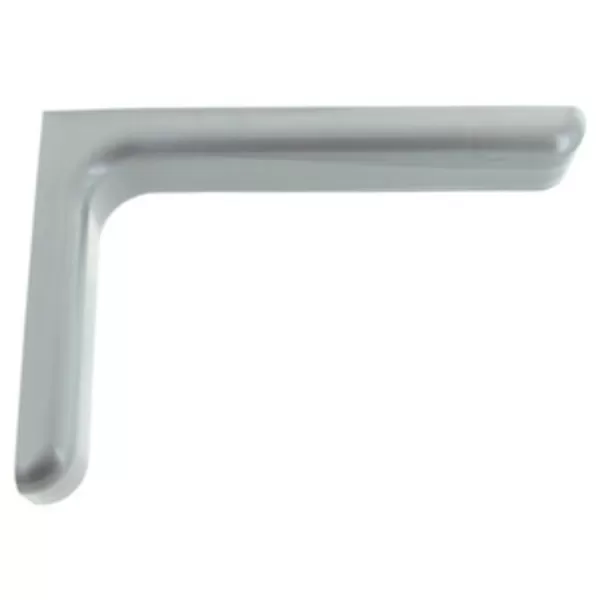 COPPIA REGGIMENSOLA IN ACCIAIO CON COPERTURA IN PLASTICA COLORE RAL 9006 CM 24 Art.93947