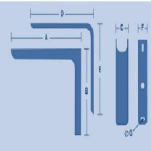  COPPIA REGGIMENSOLA IN ACCIAIO CON COPERTURA IN PLASTICA COLORE RAL 9006 CM 24 Art.93947