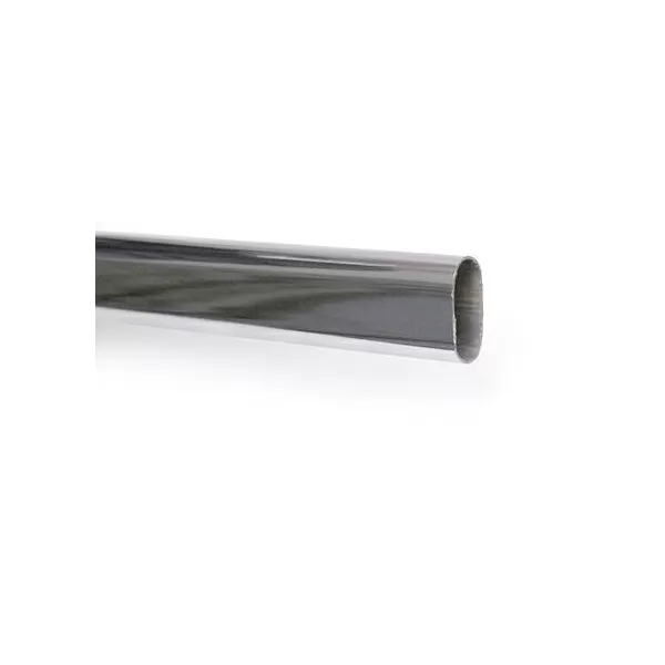 TUBO PER ARMADIO OVALE IN ACCIAIO 30X15 MM 3 METRI CROMATO PEZZI 10 - Art. D0056 50 PZ10