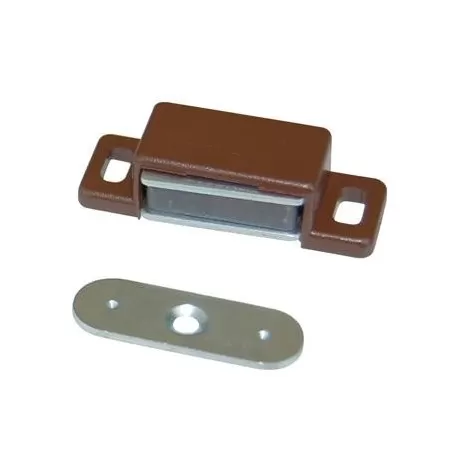  CRICCHETTO MAGNETICO SPORTELLI 306 - MM 48 H. 15 MM KG 6 + INCONTRO MARRONE - Art. 7956623 PZ