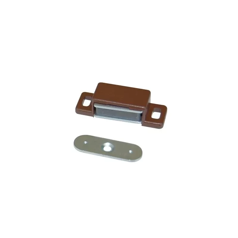  CRICCHETTO MAGNETICO SPORTELLI 306 - MM 48 H. 15 MM KG 6 + INCONTRO MARRONE - Art. 7956623 PZ
