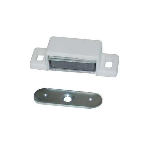  CRICCHETTO MAGNETICO SPORTELLI 306 - MM 48 H. 15 MM KG 6 + INCONTRO BIANCO - Art. 7956622 PZ