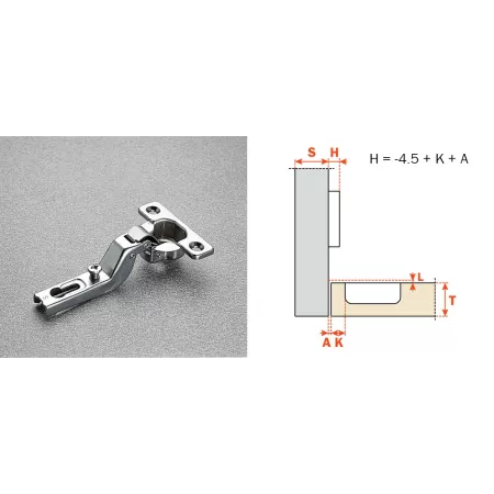CERNIERA SALICE MINI C6A7S99 SCODELLINO 26 MM COLLO 17 APERTURA  94° SERIE 600 MM 26X11,5 ACCIAIO NICHELATO
Cerniera salice min