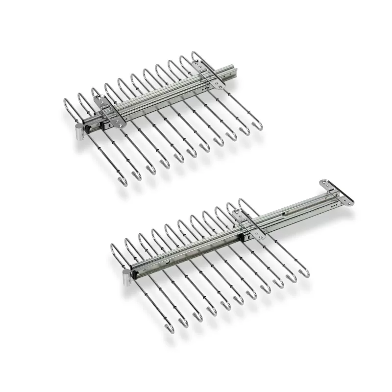 Emuca PORTA PANTALONI ESTRAIBILE, CROMATO BRILLO, ACCIAIO - Art. 7017811