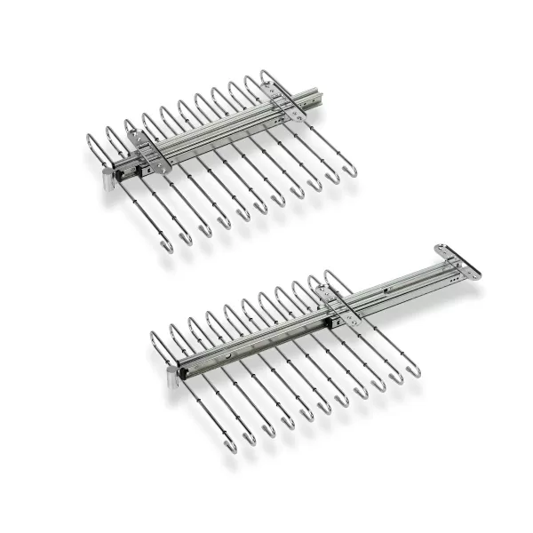 Emuca PORTA PANTALONI ESTRAIBILE, CROMATO BRILLO, ACCIAIO - Art. 7017811