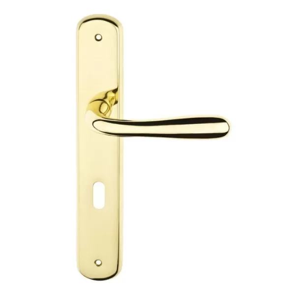 Comit MANIGLIA PER PORTA INTERNA GOCCIA SU PLACCA 70 MM ORO LUCIDO - Art. GOCPL15P70-Z1C