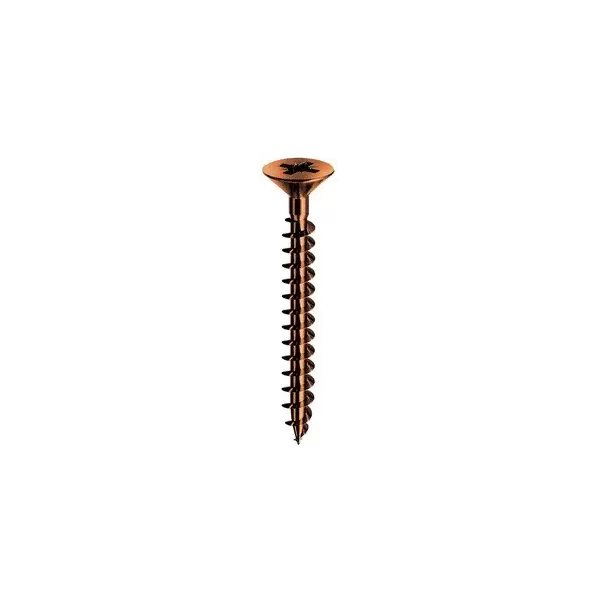 Ambrovit VITI TRUCIOLARI 4,5X45 MM TESTA SVASATA PIANA PZ2 BRONZATE 200 PEZZI - Art. 05052 4,5X45 TG3