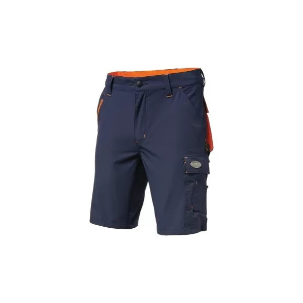 Logica Professional BERMUDA DA LAVORO STRETCH BLU/ARANCIO 140 GR TAGLIA 2XL - Art. ANTIGUA/3-2XL