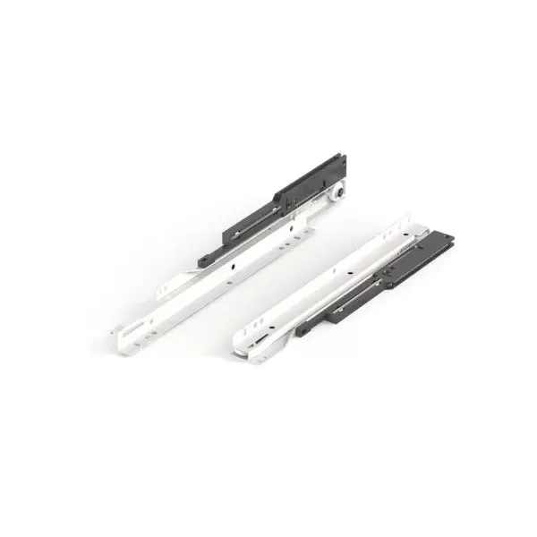 Ram Industrie GUIDE PER CASSETTI SU ROTELLE AMMORTIZZATE SOFT ESTRAZIONE PARZIALE BIANCA 350 MM SERIE S78 - 25 KG - Art. S78350B