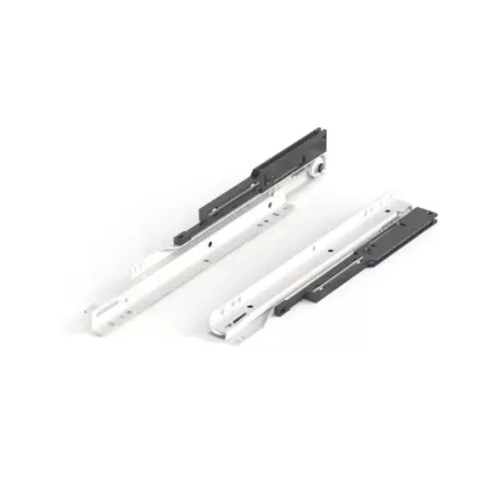 Ram Industrie GUIDE PER CASSETTI SU ROTELLE AMMORTIZZATE SOFT ESTRAZIONE PARZIALE BIANCA 300 MM SERIE S78 - 25 KG - Art. S78300B