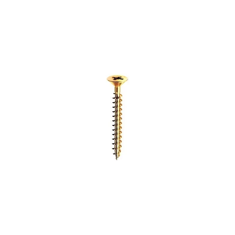 Ambrovit VITI TRUCIOLARI 5X50 MM TESTA SVASATA PIANA ZINCATE GIALLE 