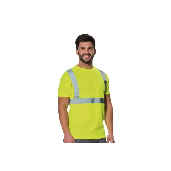 T-SHIRT ALTA VISIBILITÀ’ GIROCOLLO MANICA CORTA GIALLA TAGLIA XL