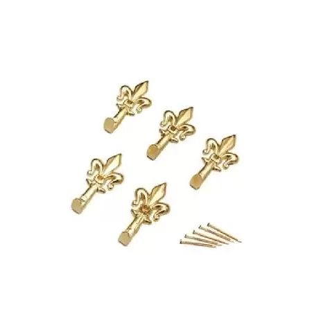 ganci per quadro forma giglio in ferro colore oro pezzi 5 umipas