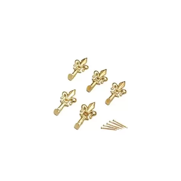 ganci per quadro forma giglio in ferro colore oro pezzi 5 umipas