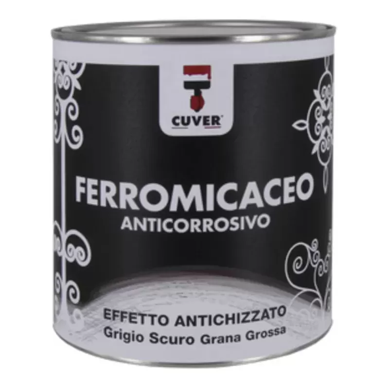 SMALTO CUVER FERROMICACEO GRIGIO SCURO GRANA GROSSA 0,750 L