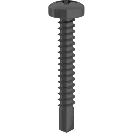 VITI AUTOPERFORANTI 3,5X9,5 MM TESTA CILINDRICA PH2 ZINCATE NERE 1000 PEZZI*