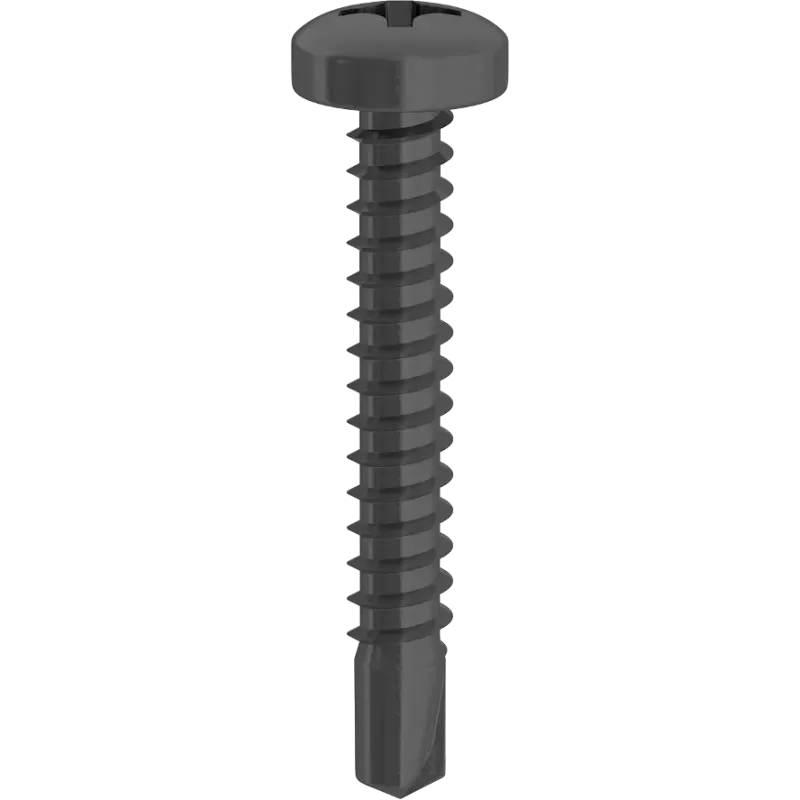 VITI AUTOPERFORANTI 3,5X9,5 MM TESTA CILINDRICA PH2 ZINCATE NERE 1000 PEZZI*