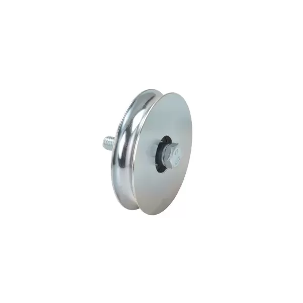 RUOTA PER CANCELLO GOLA TONDA 16 MM CON BULLONE 1 CUSCINETTO 100 MM