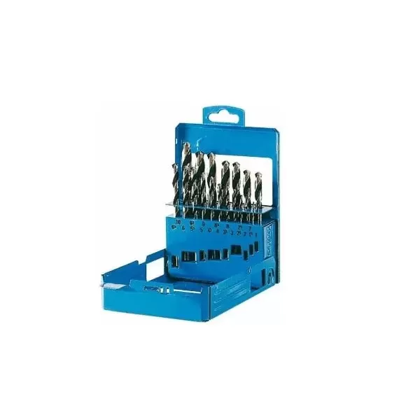 serie punte per ferro metallo acciaio in cassetta 19 pezzi krino umipas