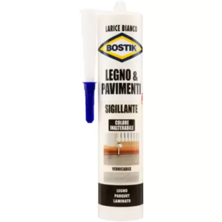 sigillante per legno pavimenti parquet larice bianco 300 ml bostik umipas