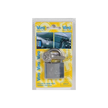 lucchetto in ottone arco in acciaio inox 30 mm serie mare 573.7 viro