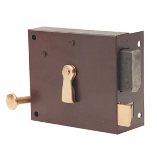 SERRATURA DA APPLICARE SCROCCO CATENACCIO 2 MANDATE ART.175 A 4 MOLLE ENTRATA 40 MM DESTRA