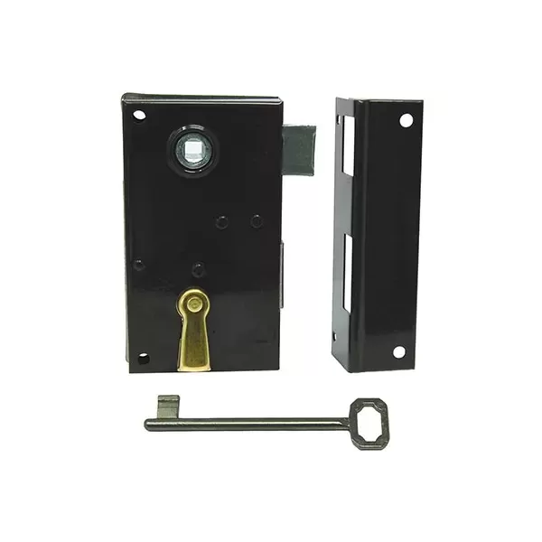 Serratura Bonaiti 185 Sinistra per Legno - 2 Mandate, Marrone umipas