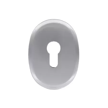 BOCCHETTA PROFILO EUROPEO CON SOTTOCOSTRUZIONE IN NYLON 82X63 MM F0234 CROMO SATINATA