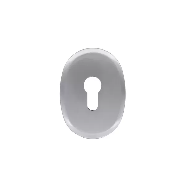 BOCCHETTA PROFILO EUROPEO CON SOTTOCOSTRUZIONE IN NYLON 82X63 MM F0234 CROMO SATINATA