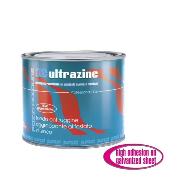 fondo antiruggine aggrappante al fosfato di zinco ultrazinc 2,5 l umipas