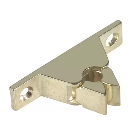 FERMAPORTA A PINZA OTTONE LUCIDO 60X14 MM H. 30 MM