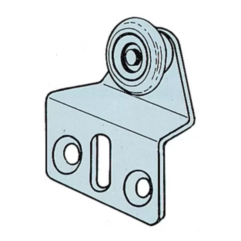 OMGE 123 CARRELLO SCORREVOLE CON RUOTA DIAMETRO 15 MM IN ACCIAO PORTATA 8 KG*