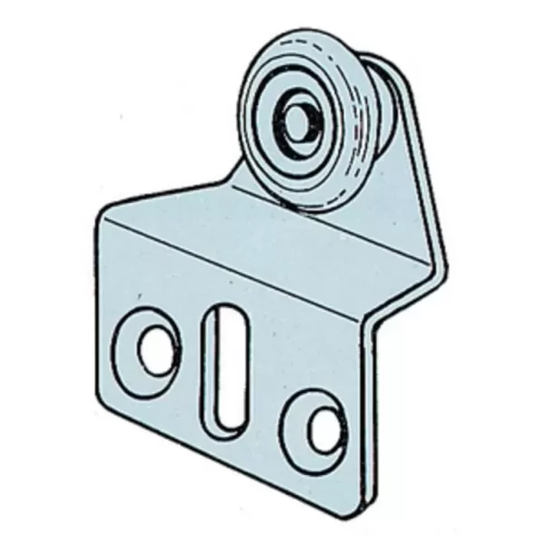 OMGE 123 CARRELLO SCORREVOLE CON RUOTA DIAMETRO 15 MM IN ACCIAO PORTATA 8 KG*