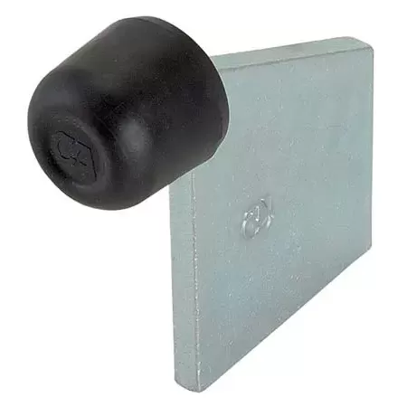 ARRESTO FINE CORSA CANCELLO A SALDARE 381 COMBI ZINCATO 105X110 MM GOMMA DIAMETRO 35 MM