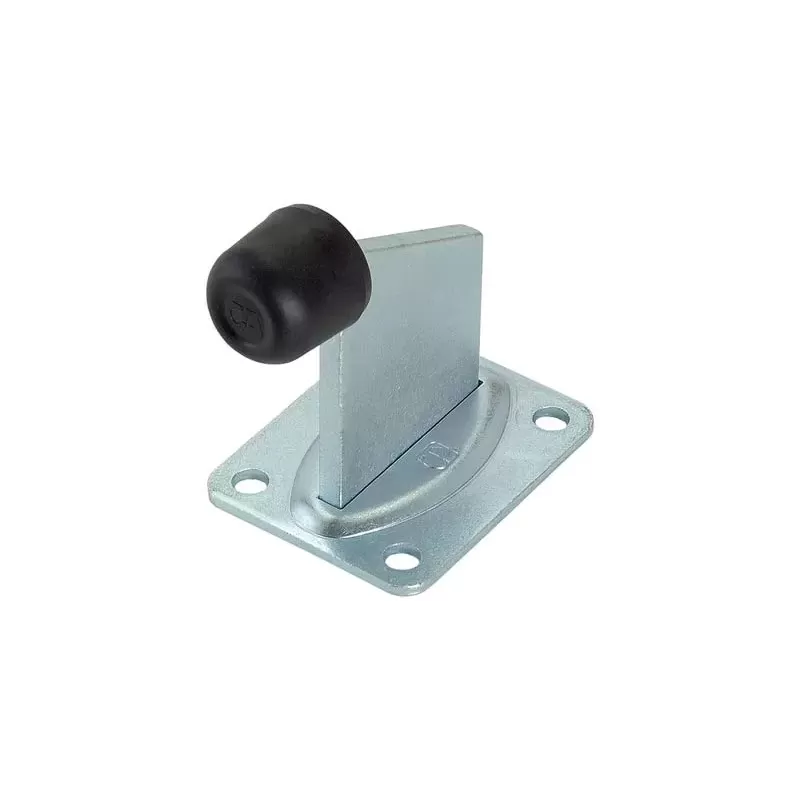 ARRESTO FINE CORSA CANCELLO A FISSARE 382 COMBI ZINCATO 105X111 MM GOMMA DIAMETRO 35 MM