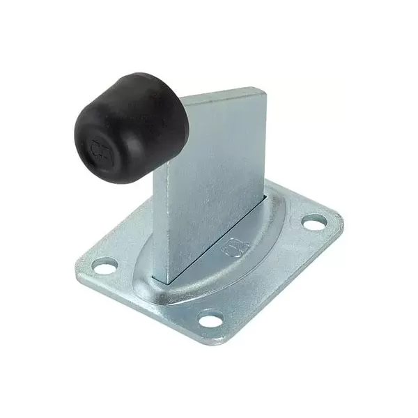 ARRESTO FINE CORSA CANCELLO A FISSARE 382 COMBI ZINCATO 105X111 MM GOMMA DIAMETRO 35 MM